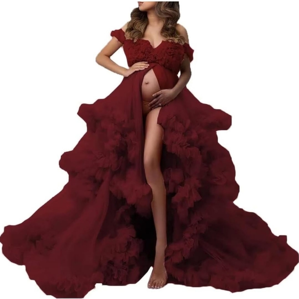 Elegant pregnancy photo dress or robe